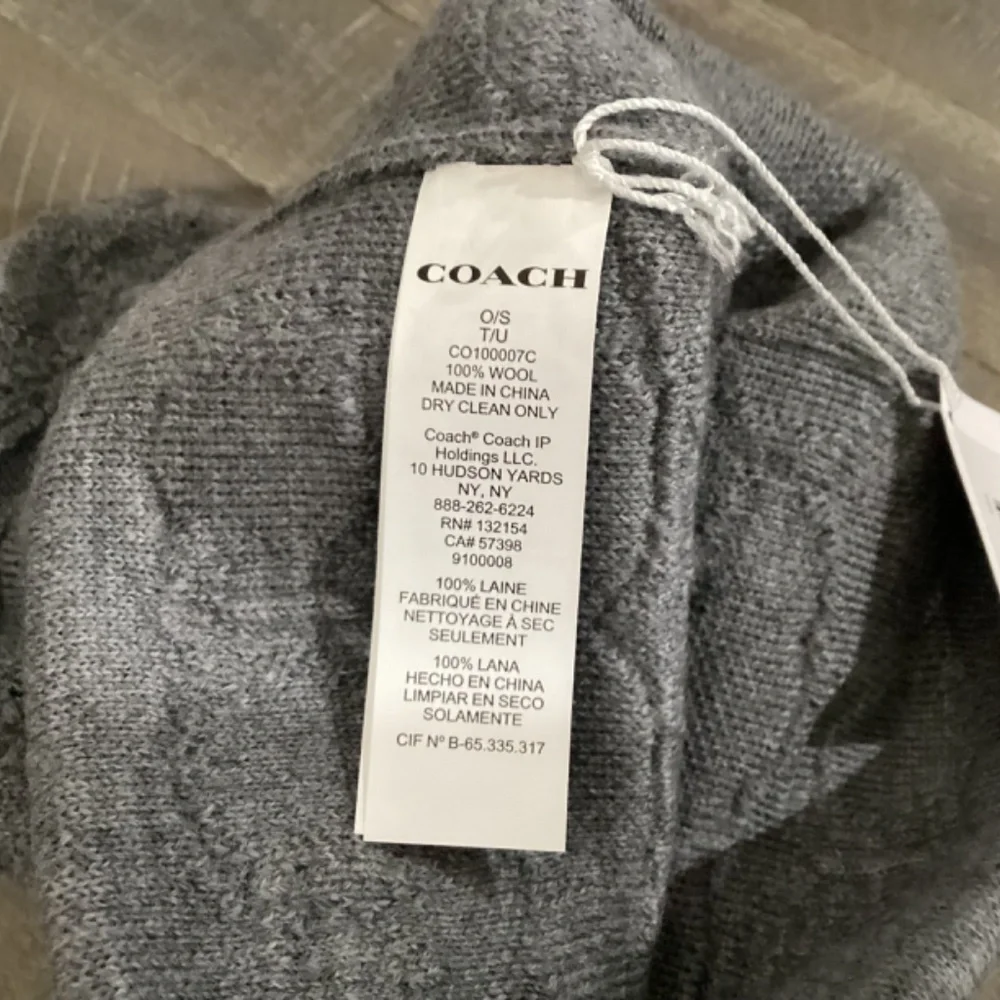 Coach Terry Logo Wool Beanie